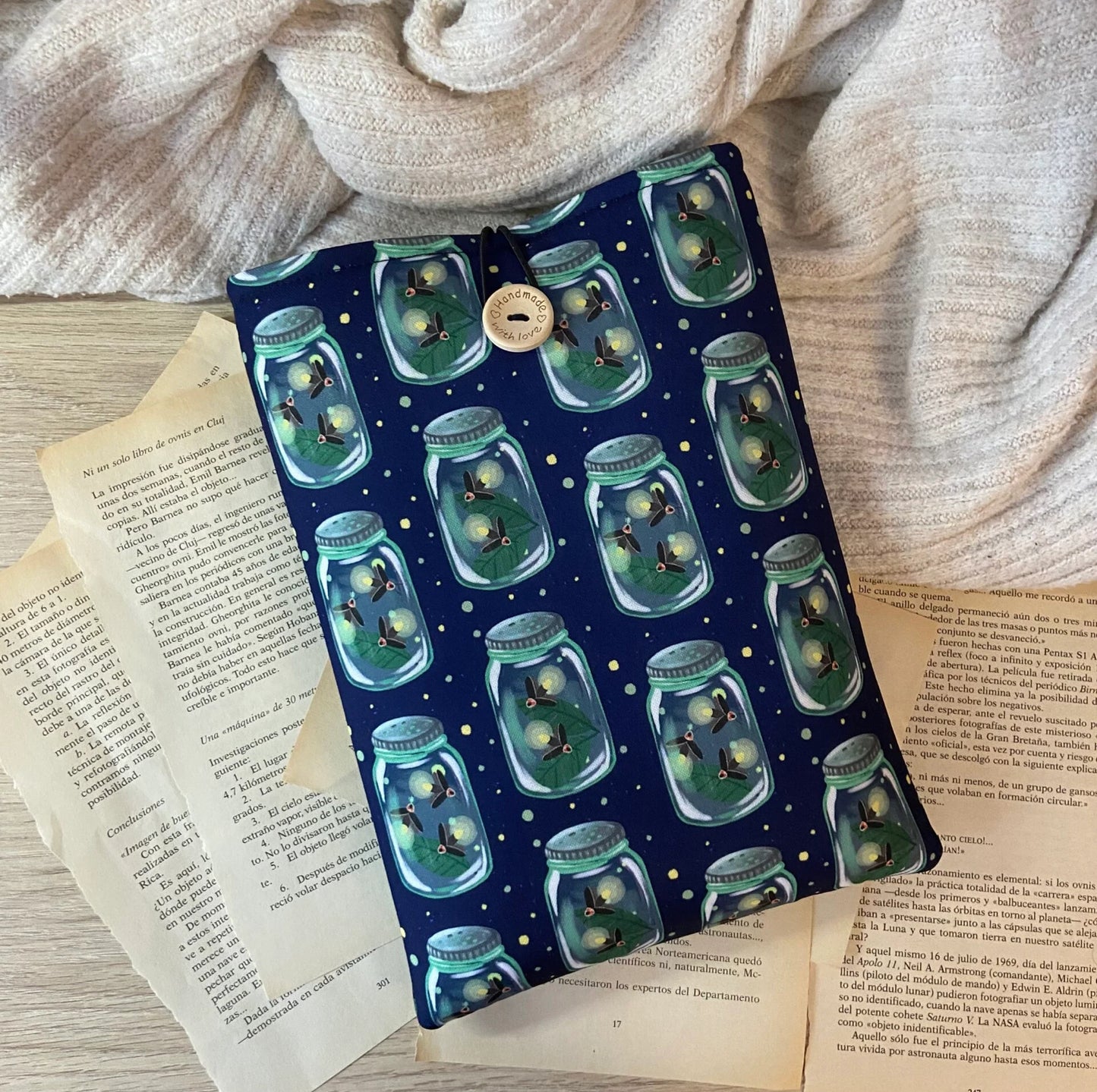 Funda literaria luciérnagas