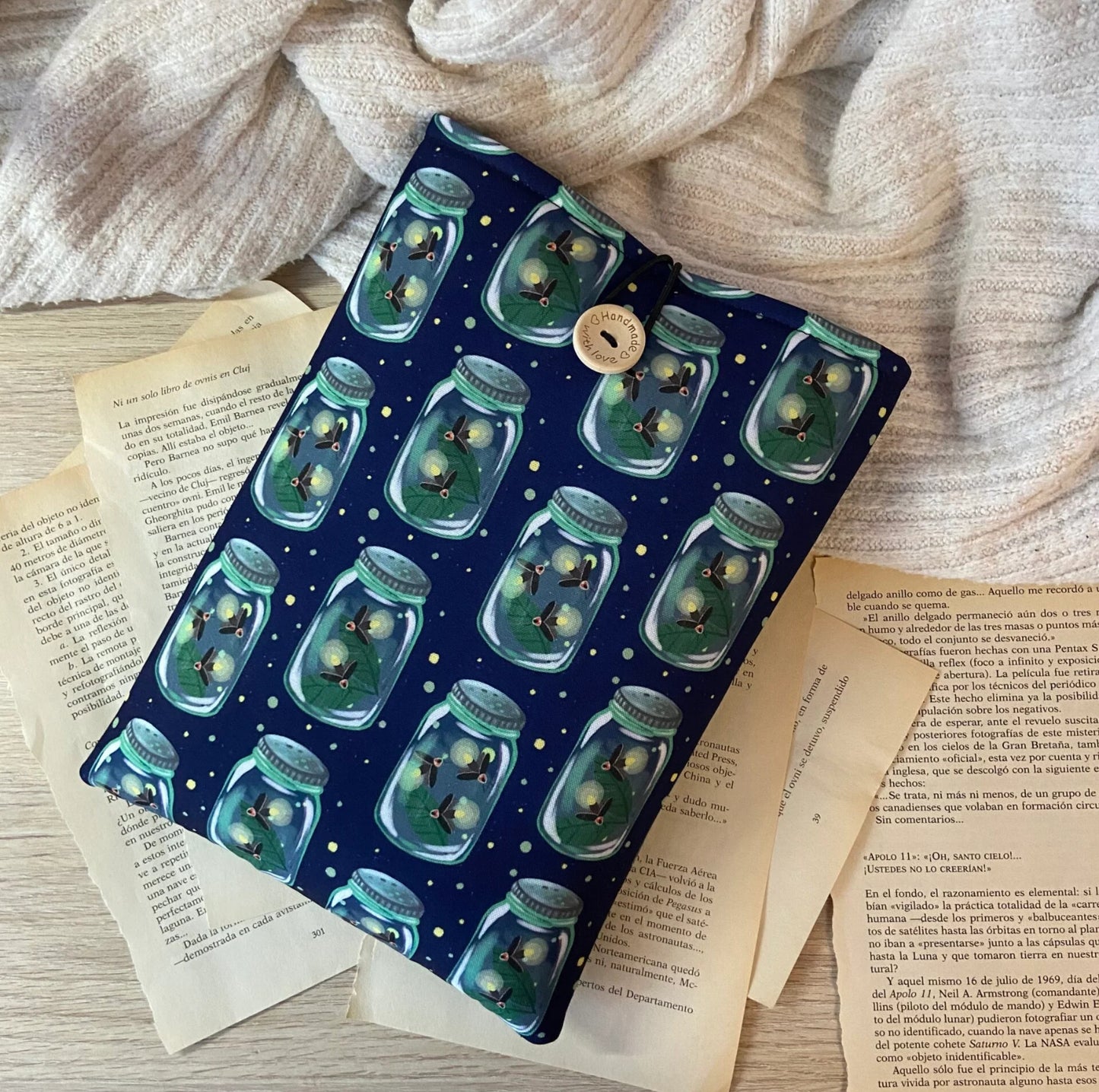 Funda literaria luciérnagas