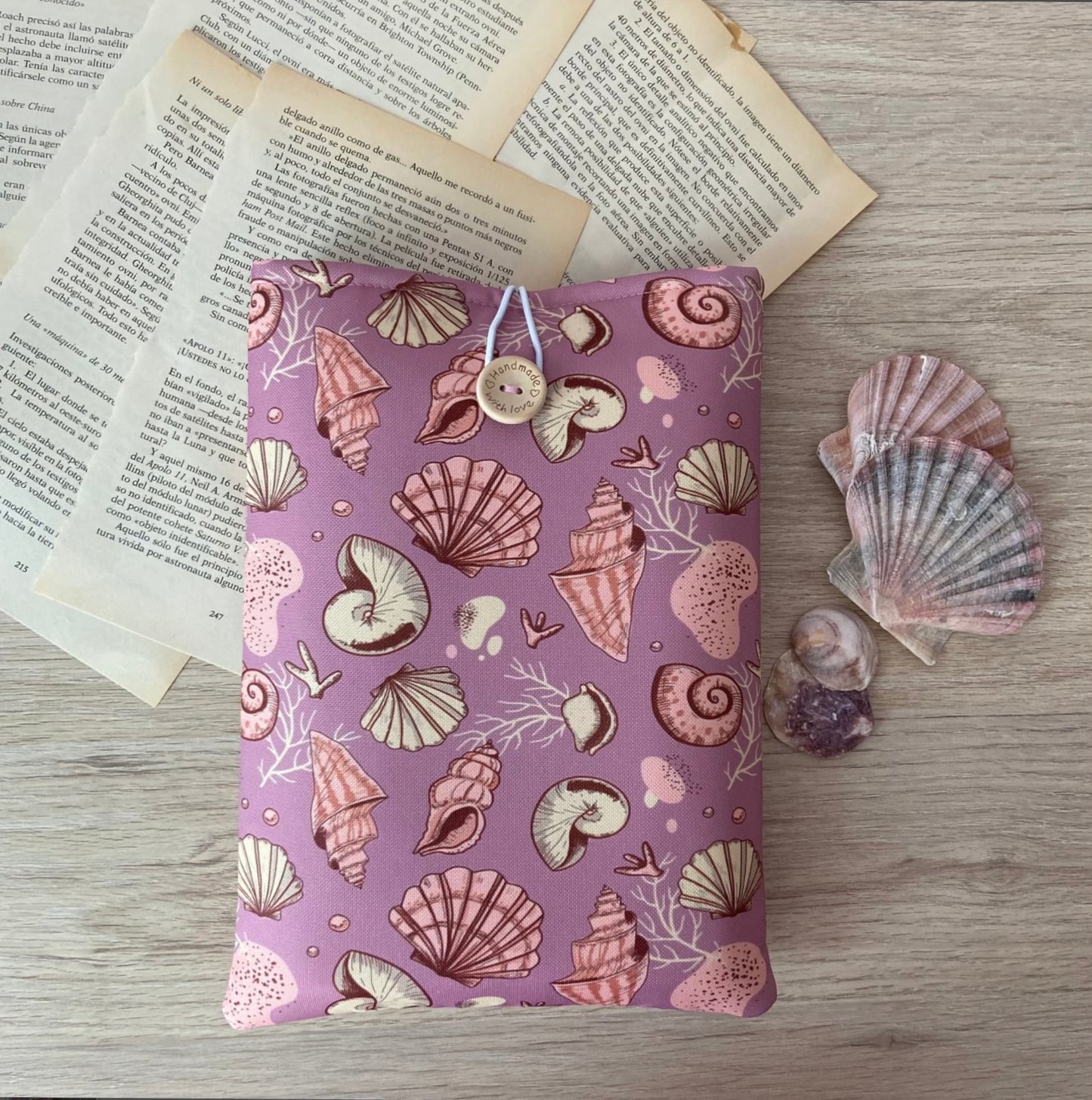 Funda literarias conchas impermeable
