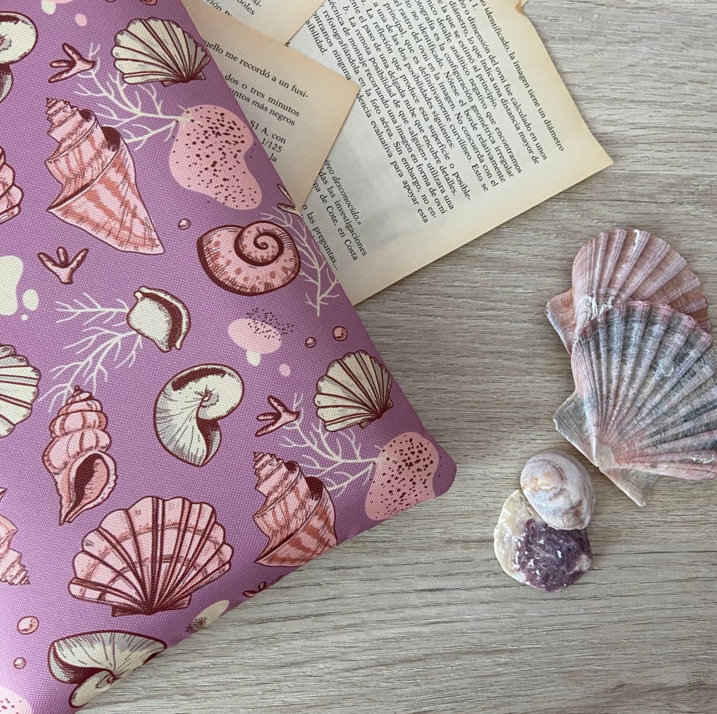 Funda literarias conchas impermeable
