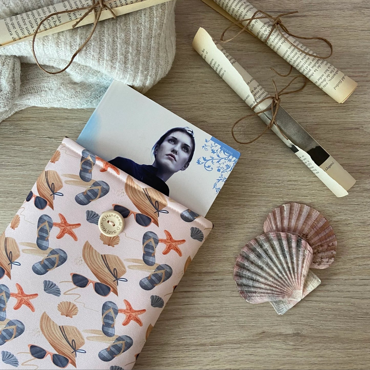 Funda literaria beach