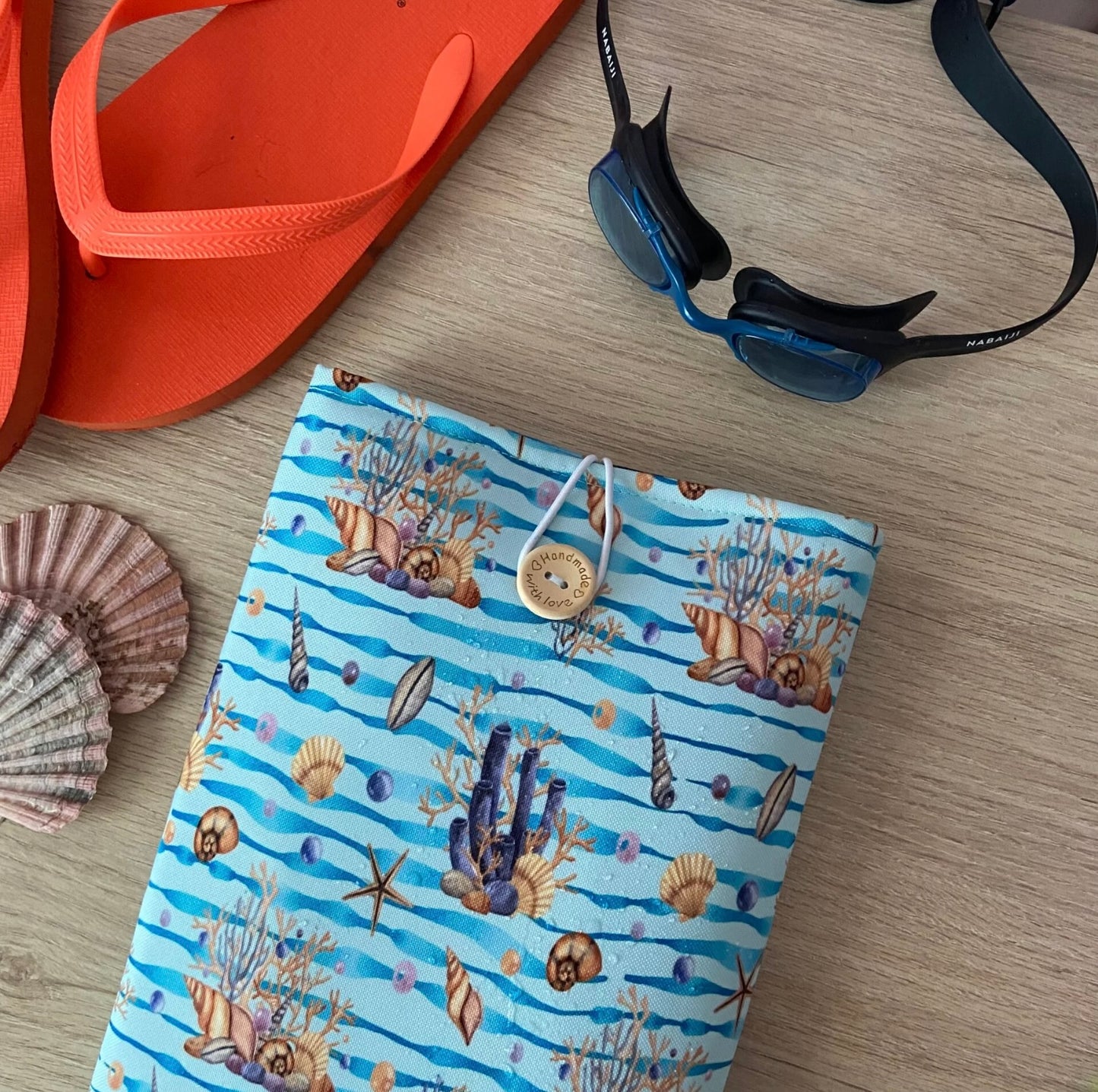 Funda literaria los corales impermeable
