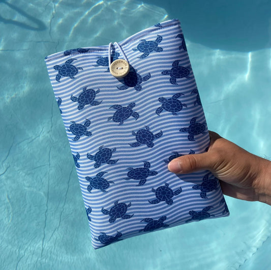 Funda literaria tortugas de mar impermeable