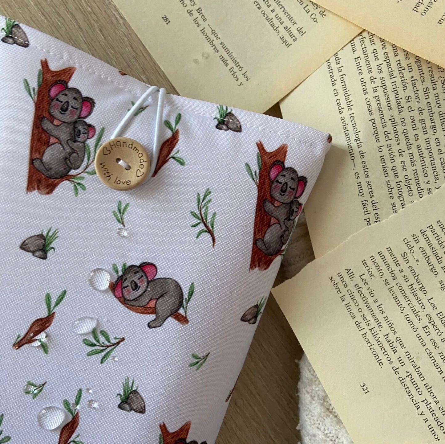 Funda literaria koalas impermeable
