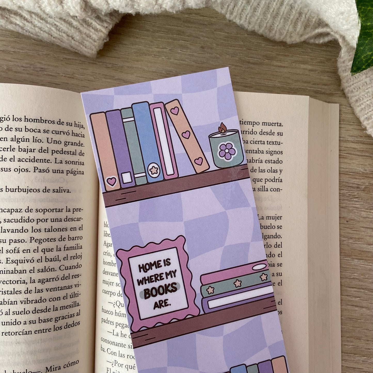 Marcapáginas home is where my books are