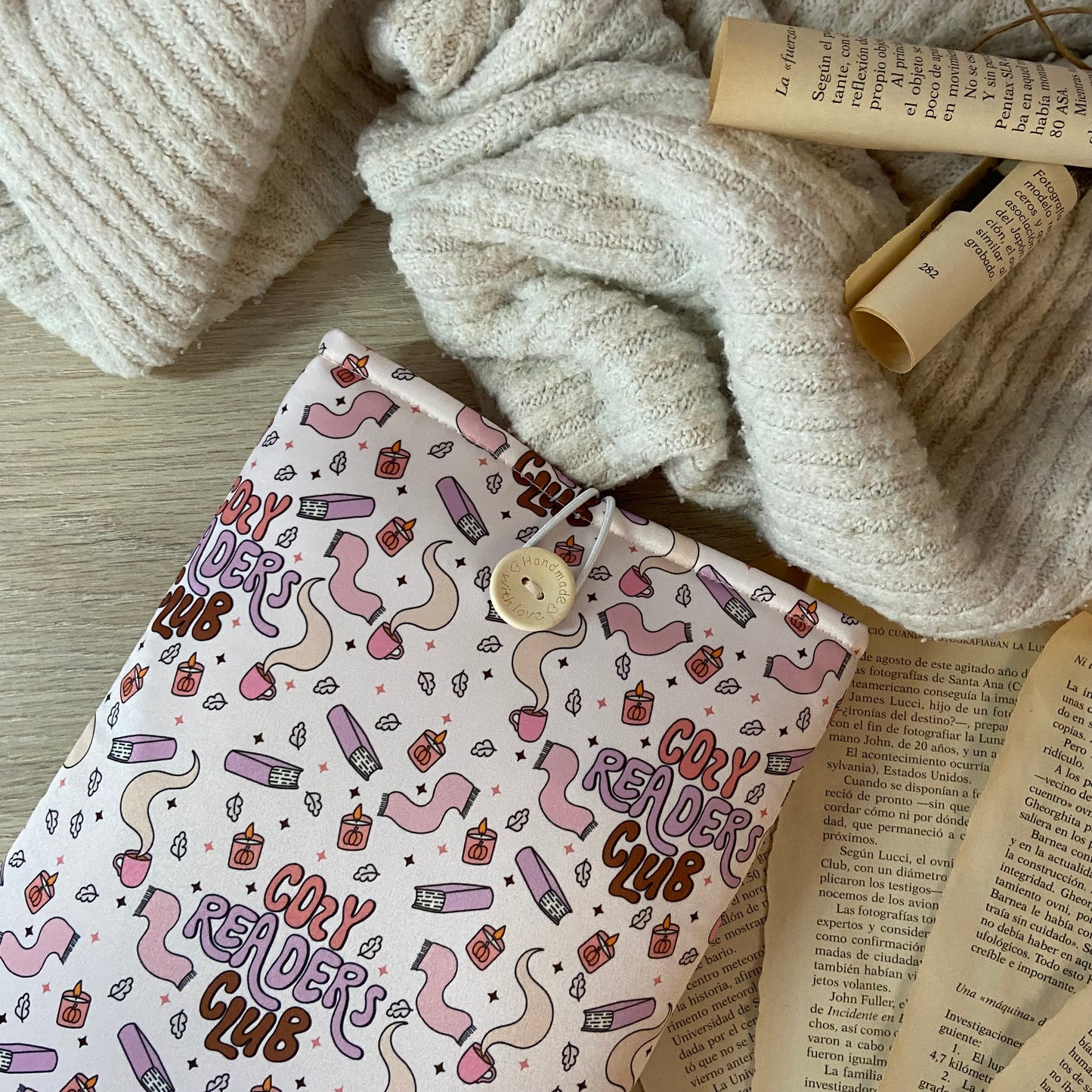 Funda literaria Cozy readers club