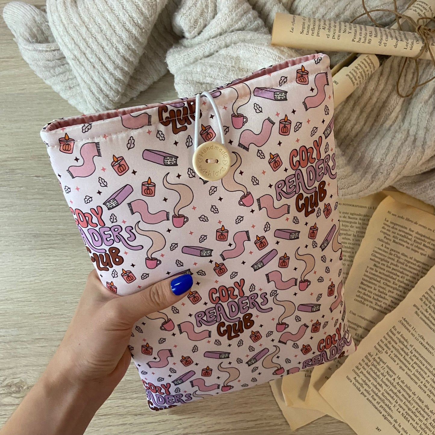 Funda literaria Cozy readers club