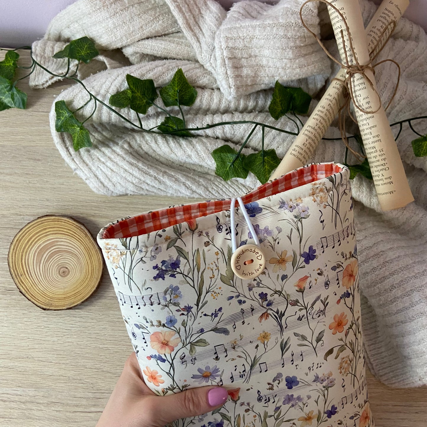 Funda literaria las flores musicales