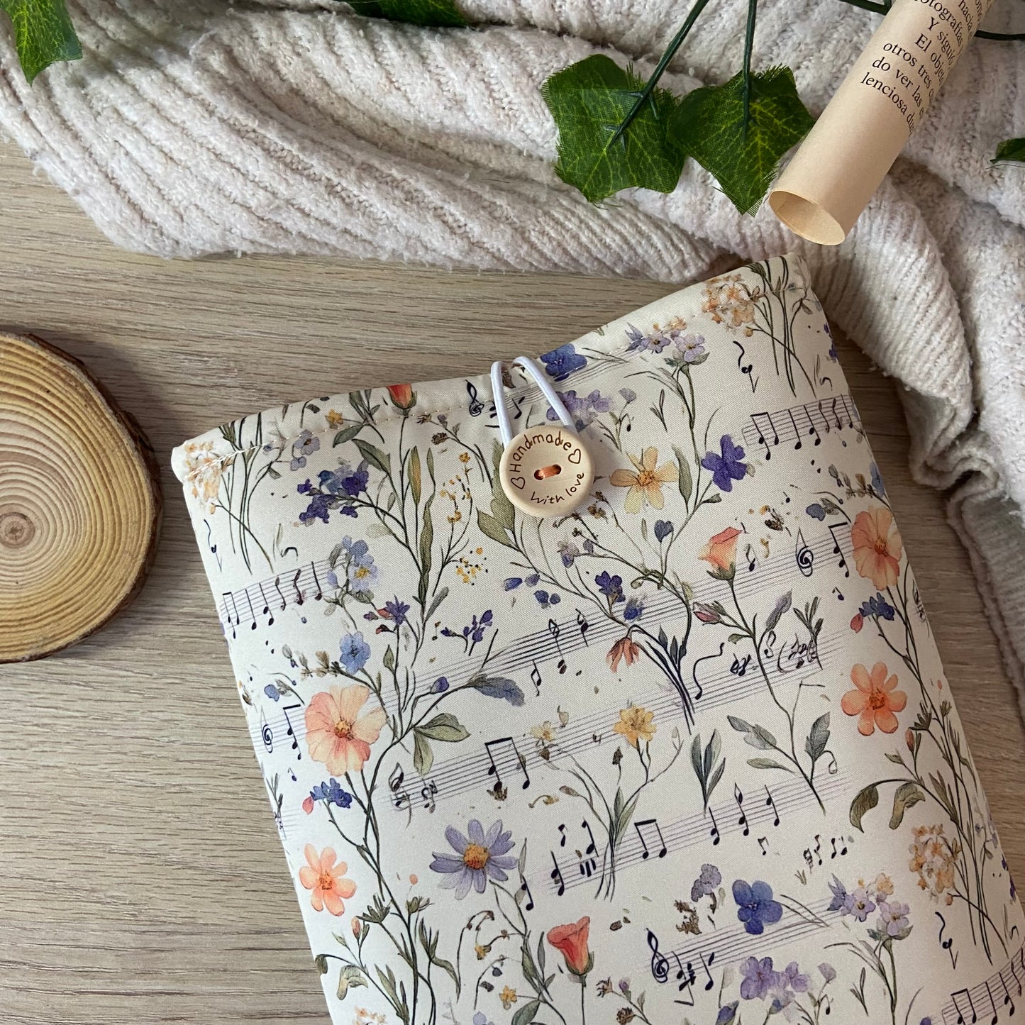 Funda literaria las flores musicales