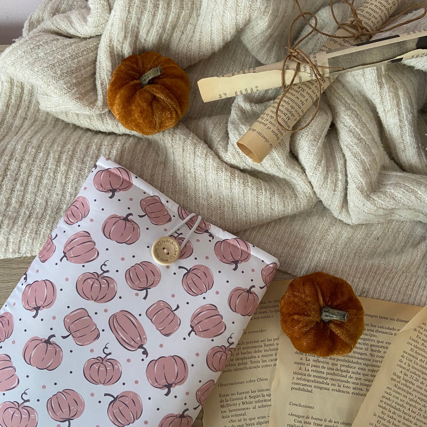 Funda literaria pumpkins