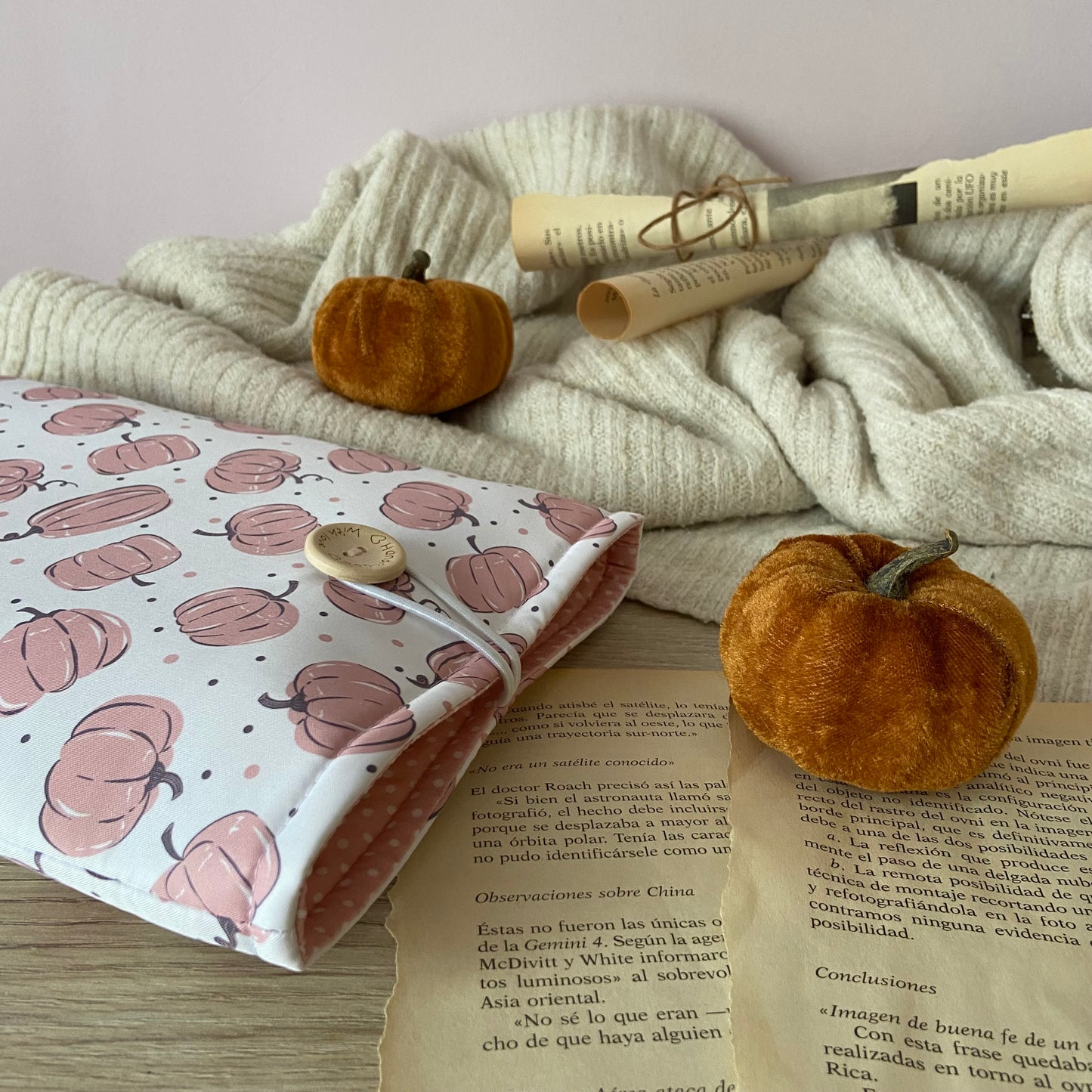 Funda literaria pumpkins