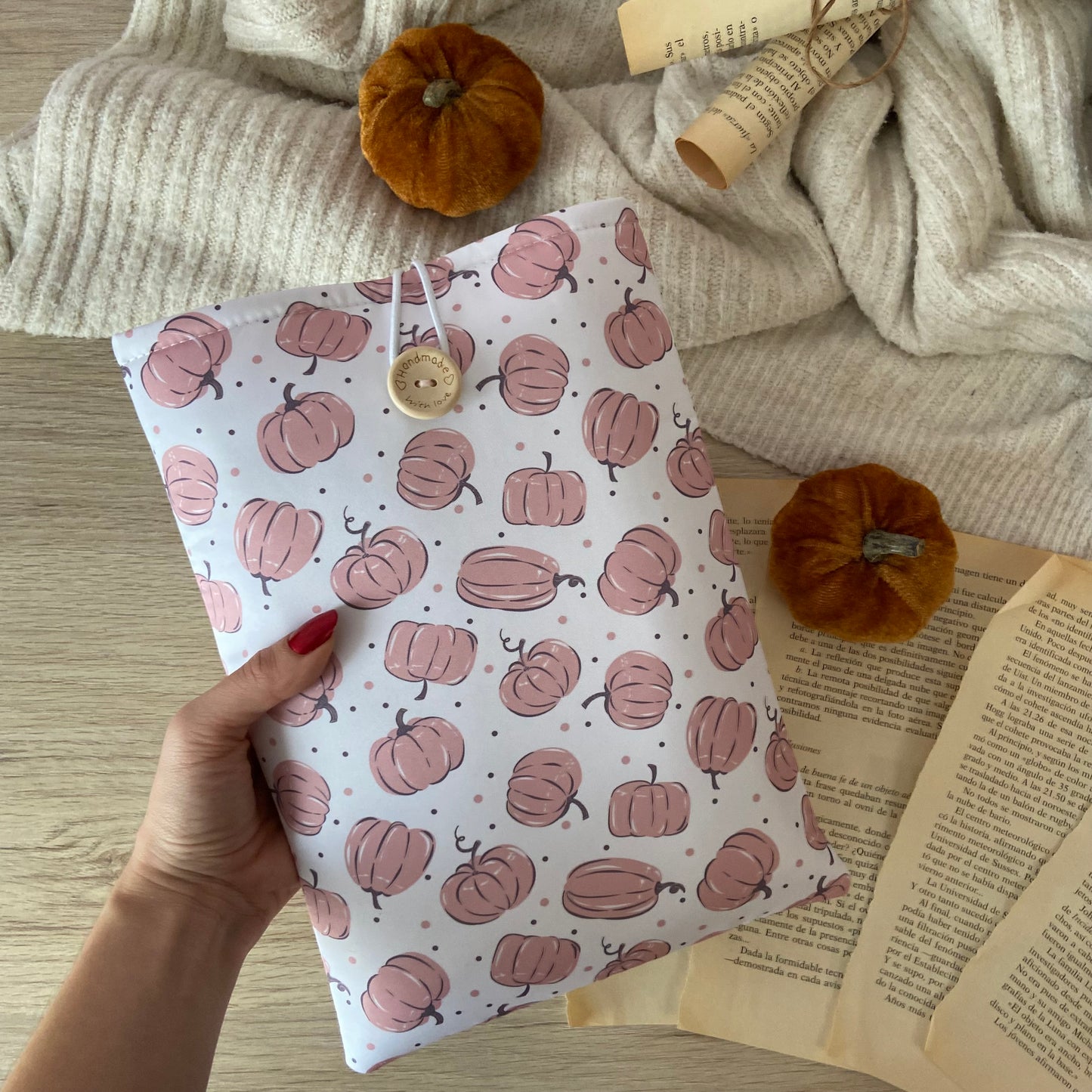 Funda literaria pumpkins