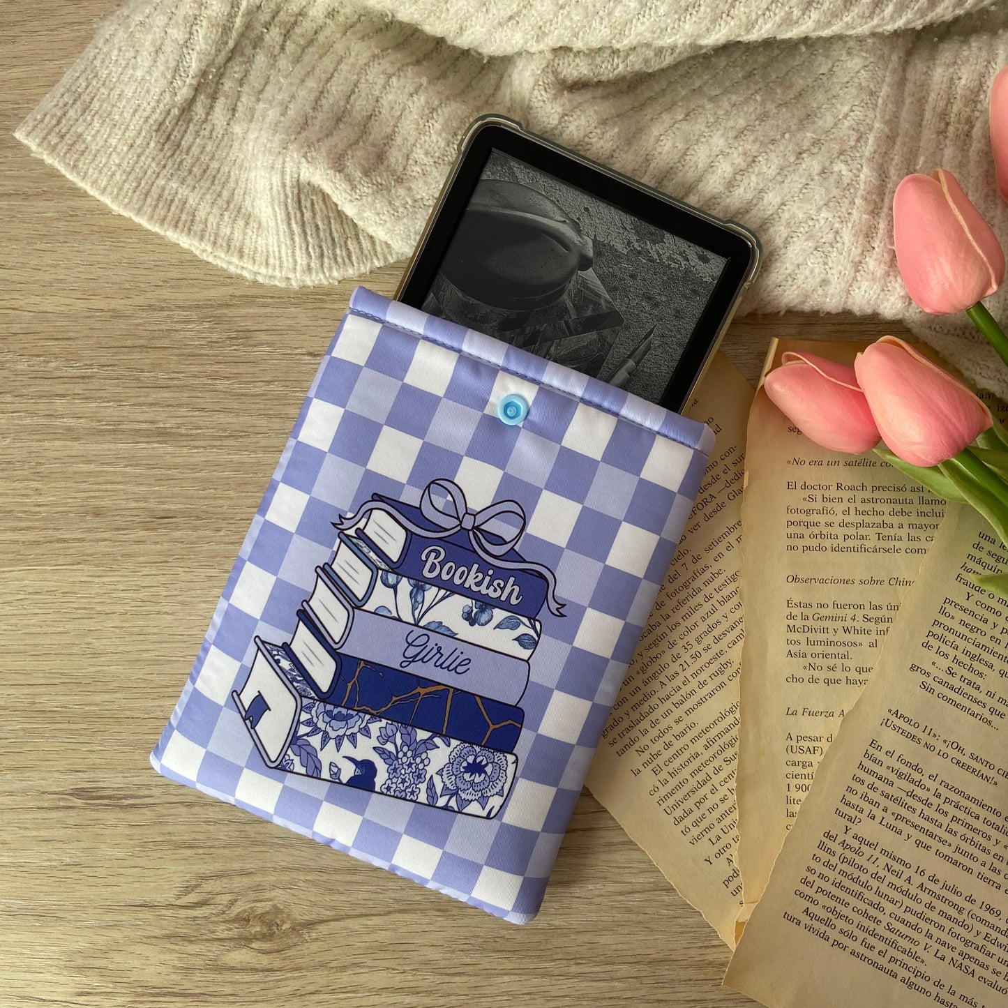 Funda kindle/kobo libra colour Bookish girlie