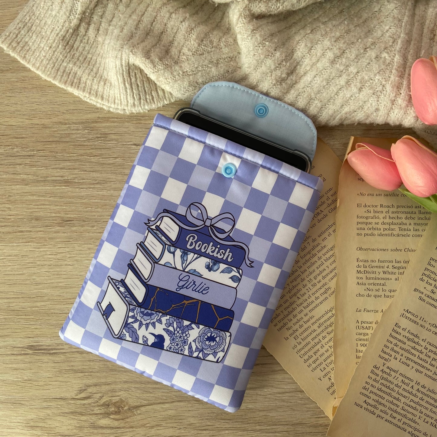 Funda kindle/kobo libra colour Bookish girlie