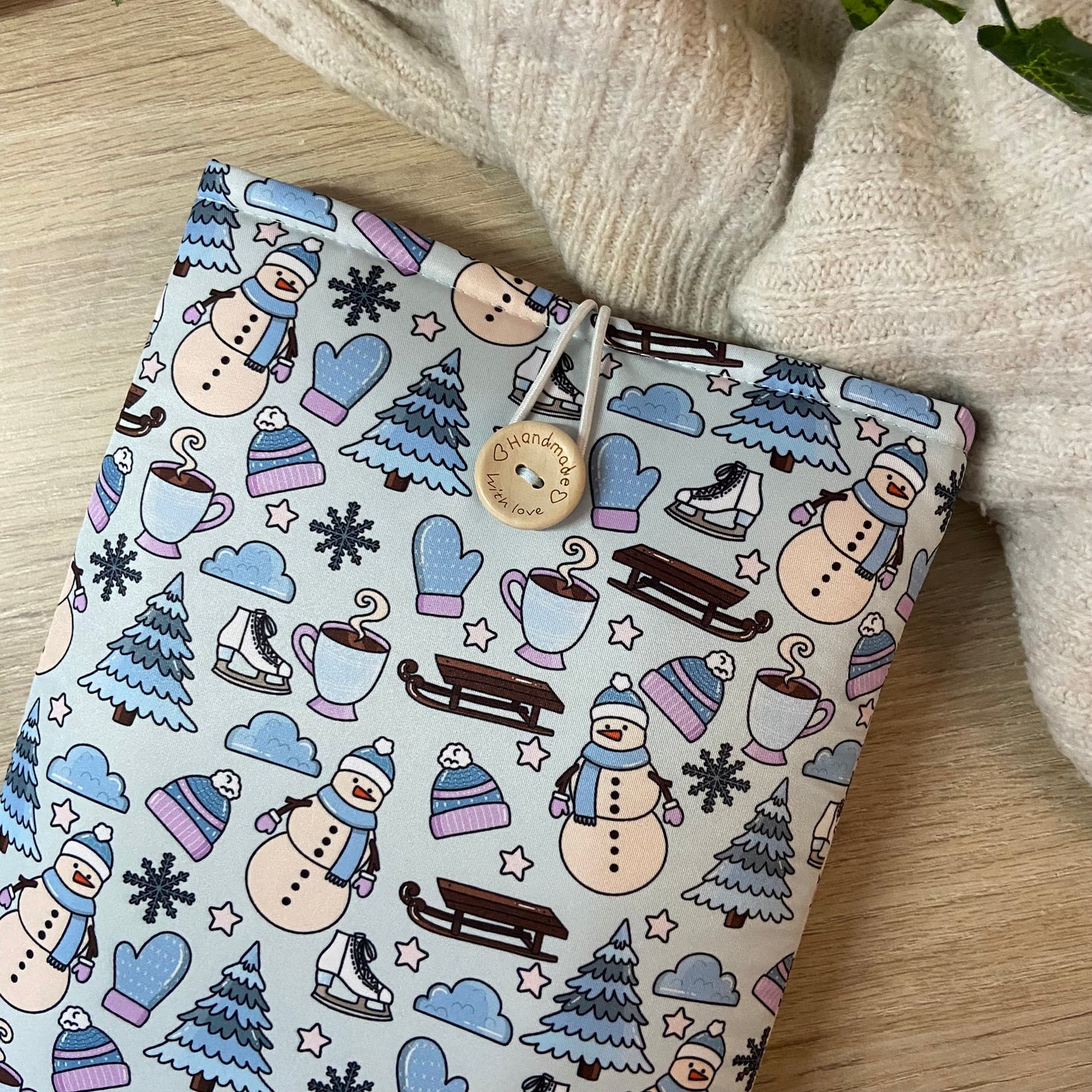 Funda literaria snowman
