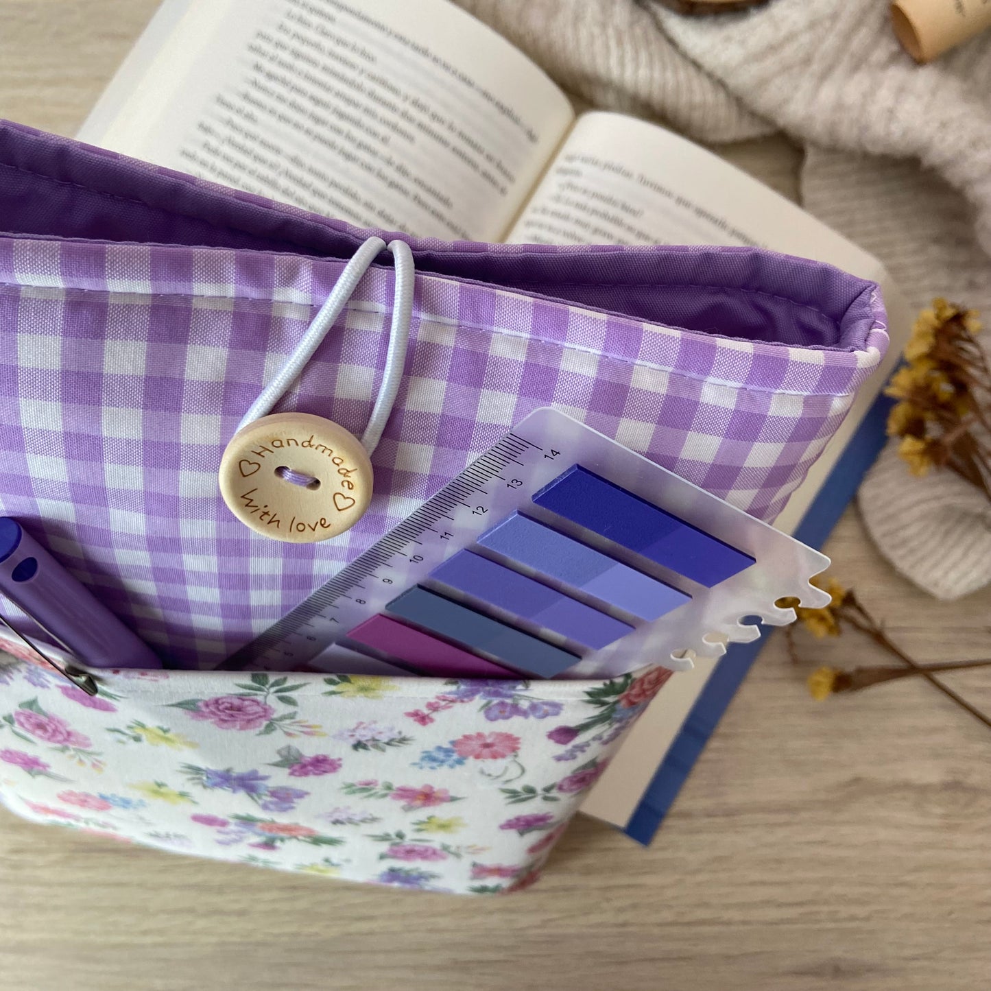 Funda literaria Bali con bolsillo