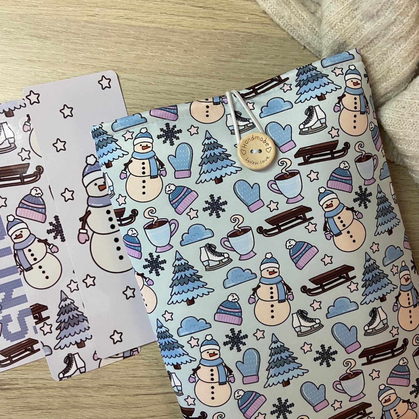 Funda literaria snowman
