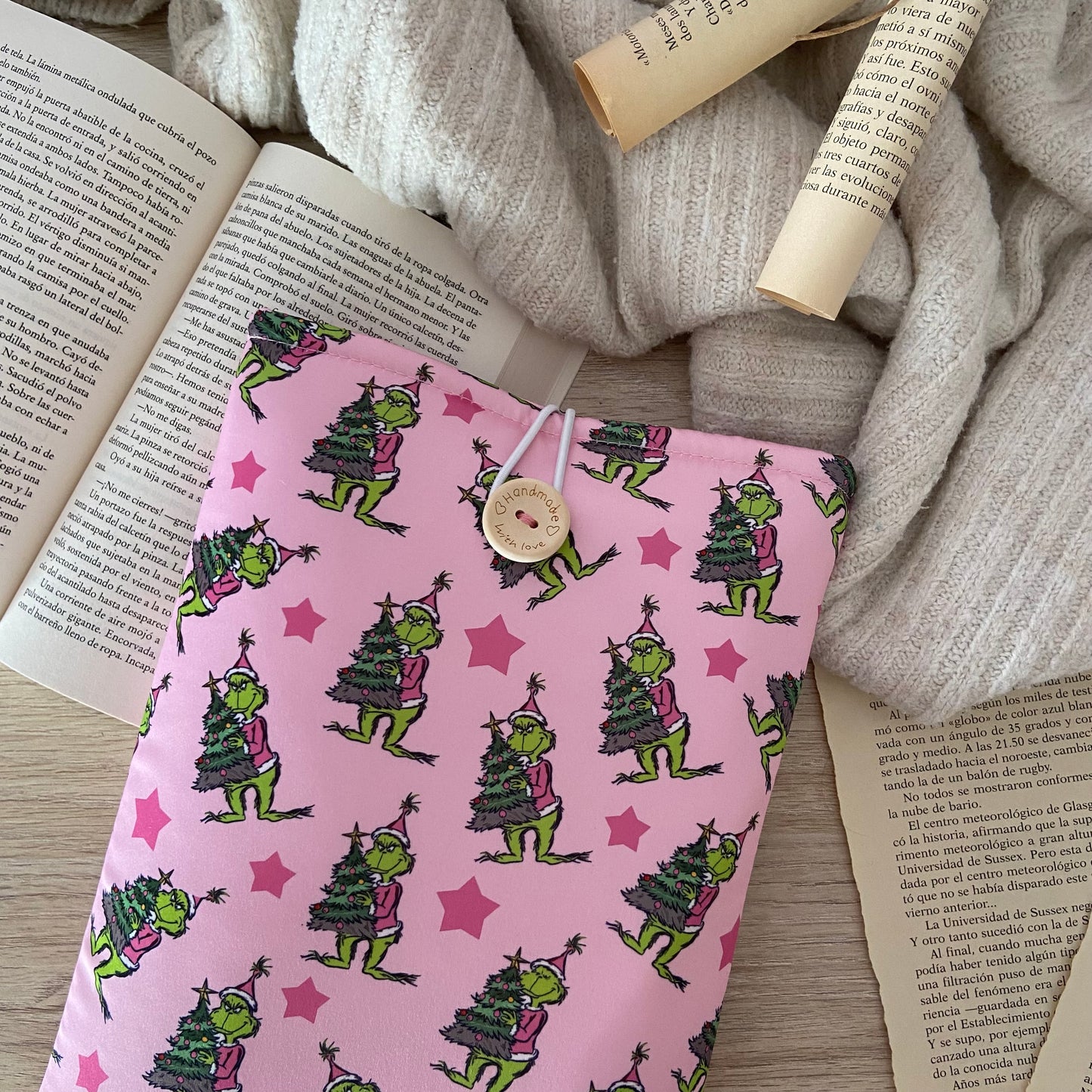 Funda literaria El Grinch