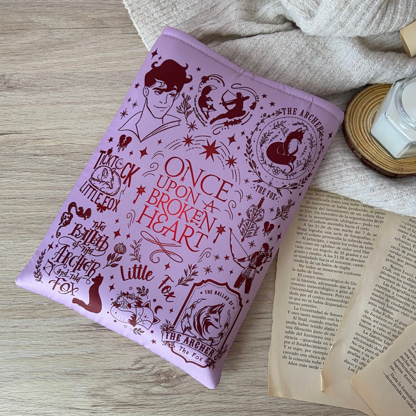 Funda literaria Once upon a broken heart/Érase una vez un corazón roto
