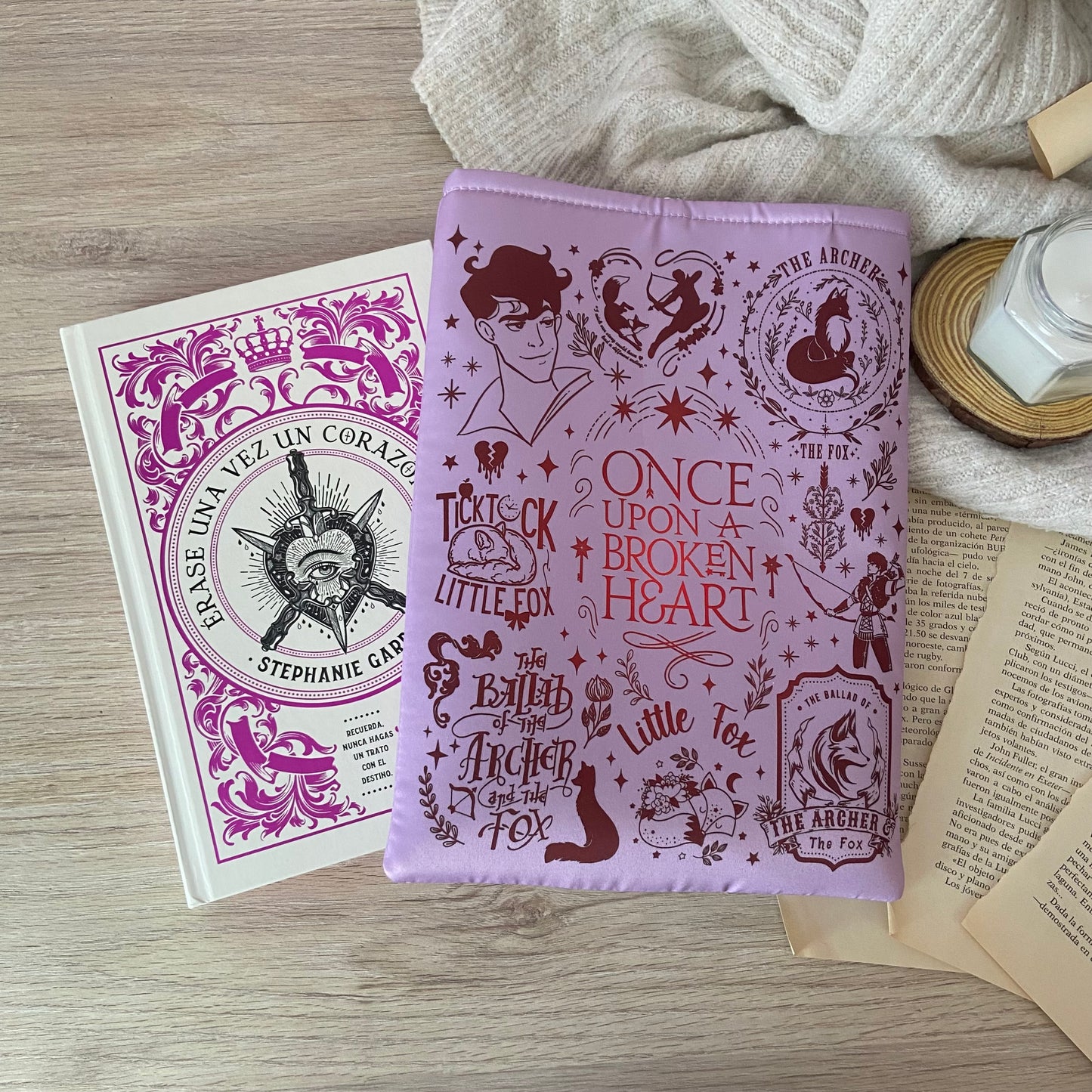 Funda literaria Once upon a broken heart/Érase una vez un corazón roto