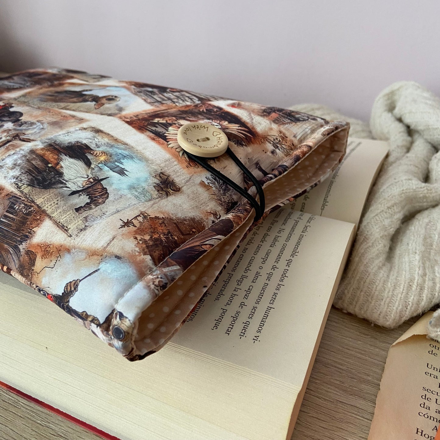 Funda literaria collage Hogwarts