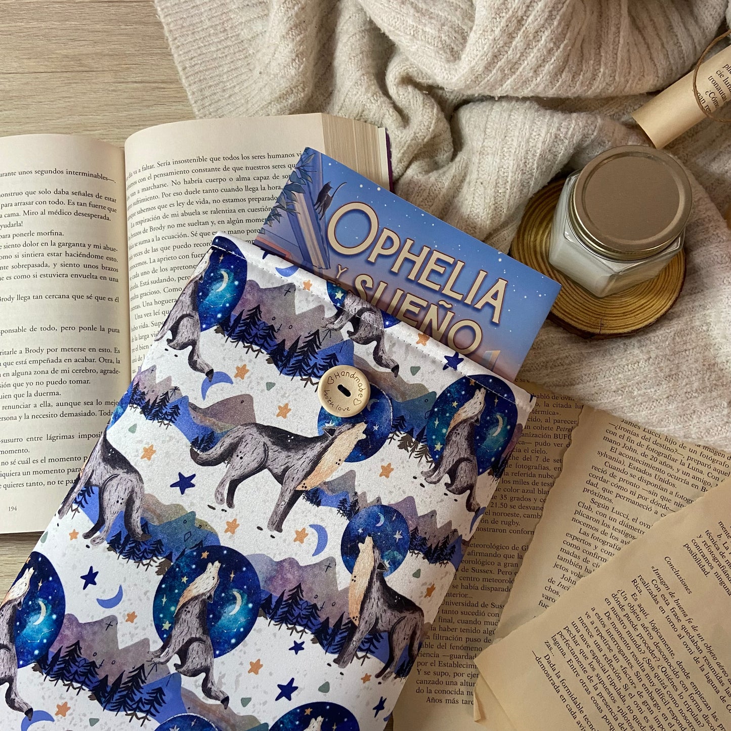Funda literaria lobos