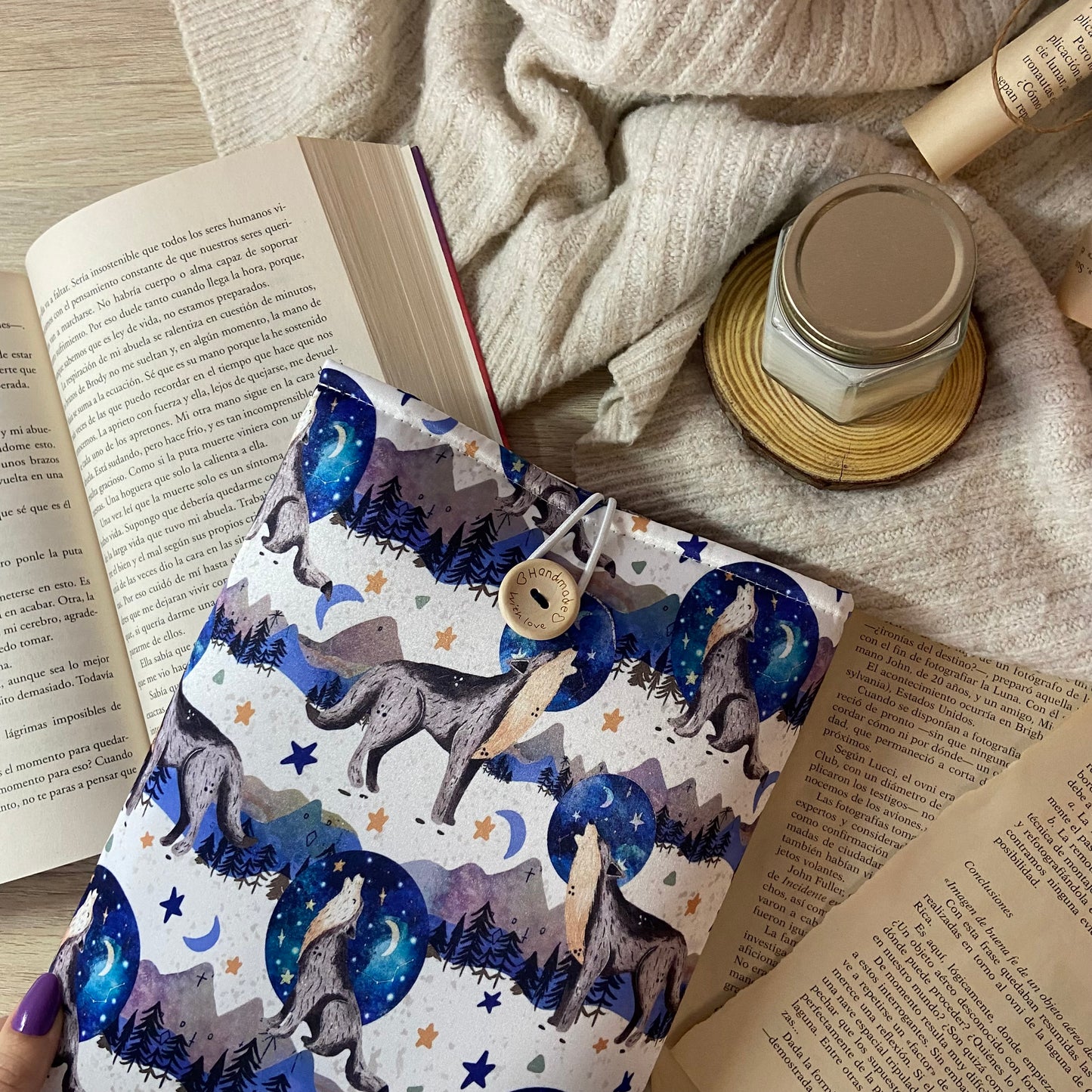 Funda literaria lobos