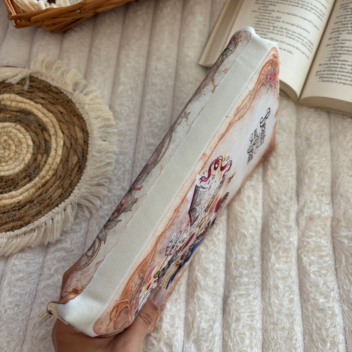 Funda ajustable érase una vez Bella y Bestia impermeable